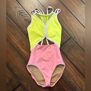 Pink Sugar/Limon Monarch leotard from Five Dancewear AXS